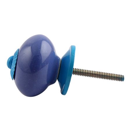 Slate Blue Turquoise Fitting Ceramic Knob